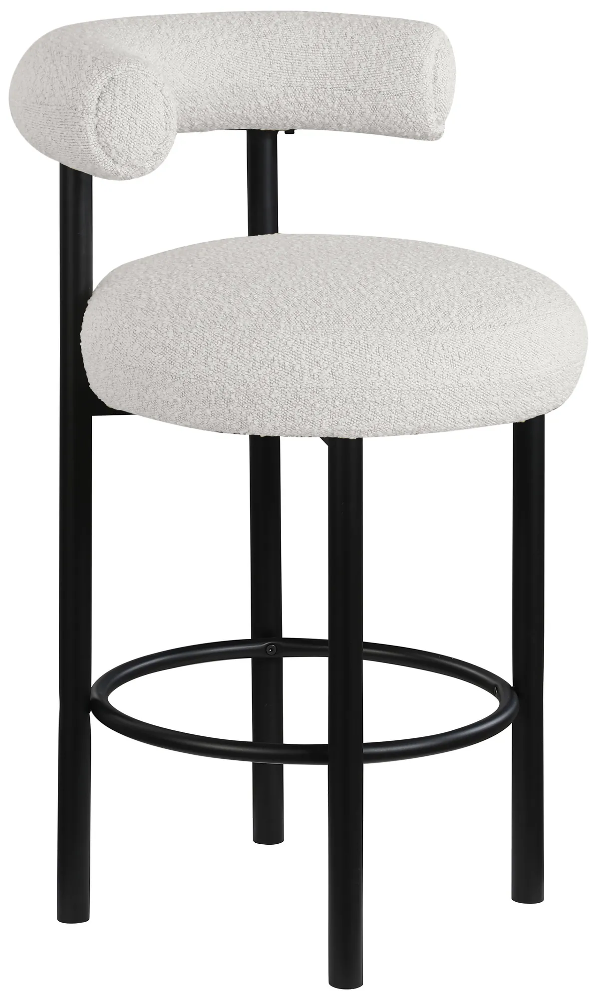 Bordeaux - Stool With Black Legs (Set of 2) - Cream
