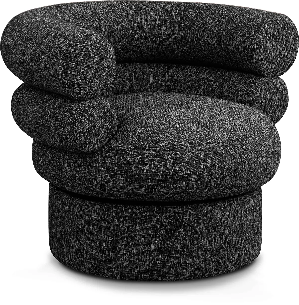 Valentina - Accent Swivel Chair - Black