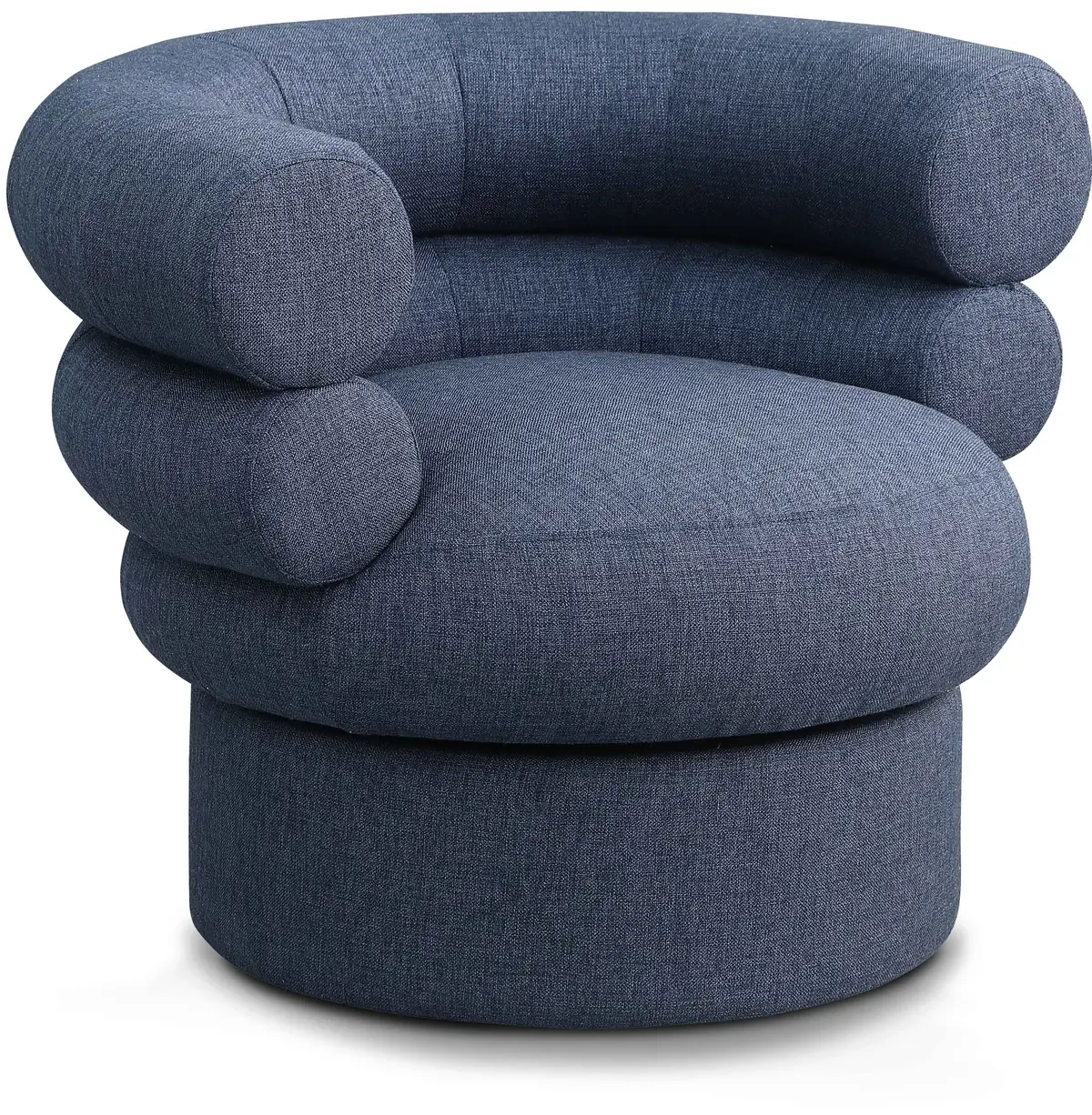 Valentina - Accent Swivel Chair - Dark Navy