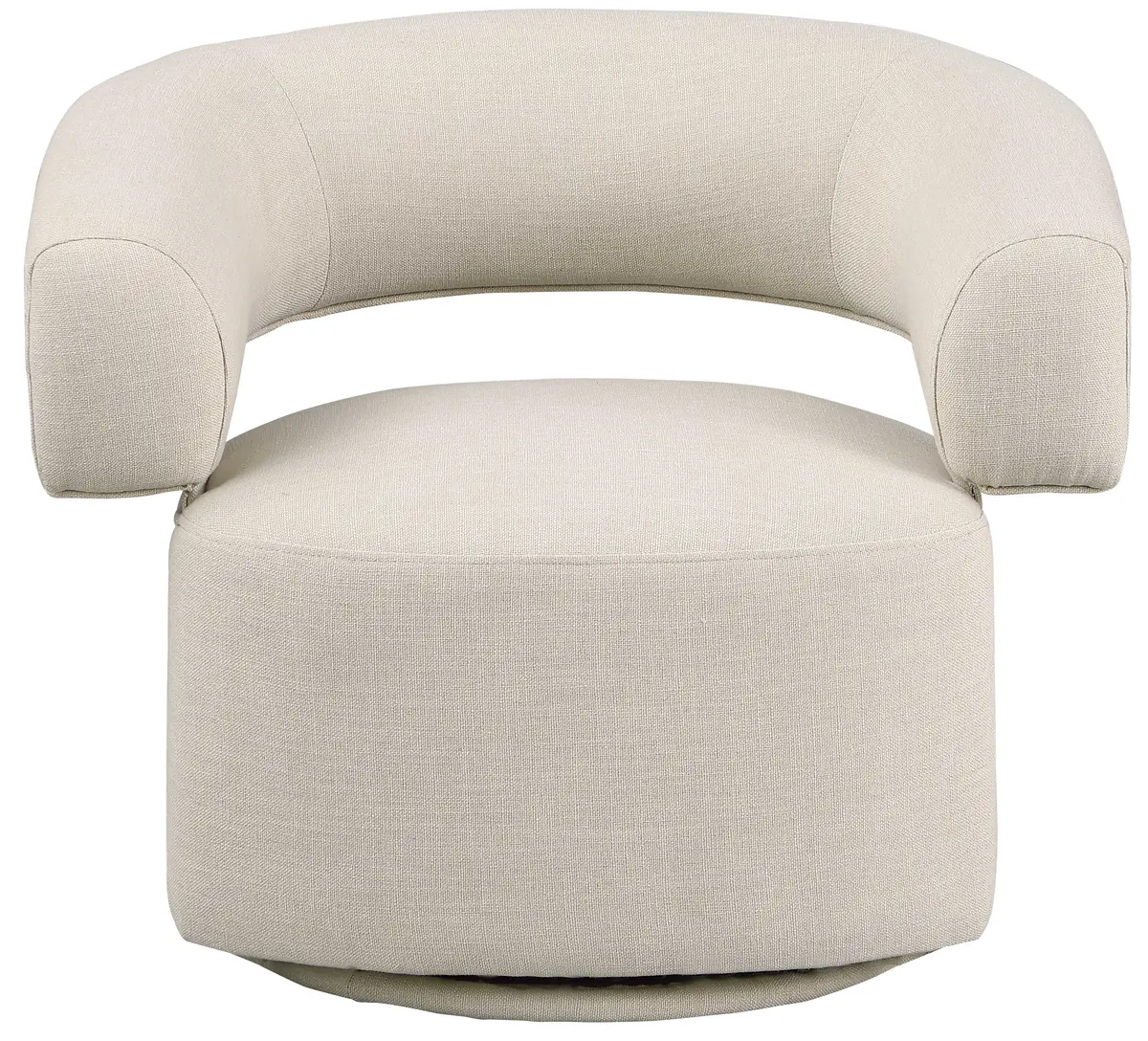 Niya - Swivel Accent Chair - Beige - View 2