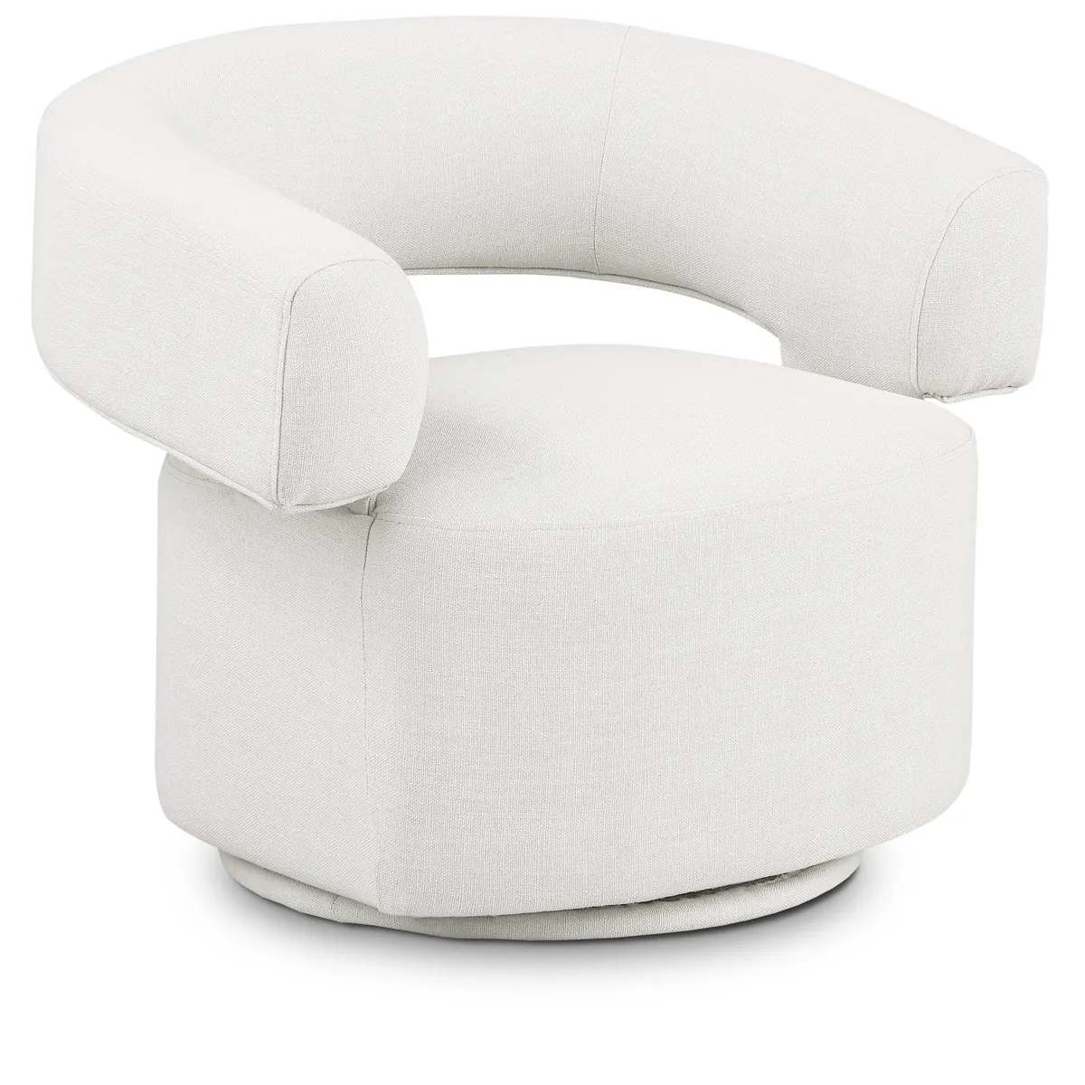 Niya - Swivel Accent Chair - Cream