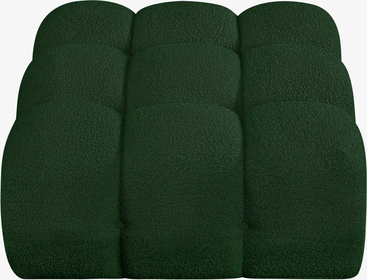 Ames - Ottoman - Green - View 2