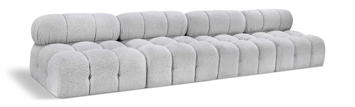 Ames - 4 Seat Modular Armless Sofa - Gray