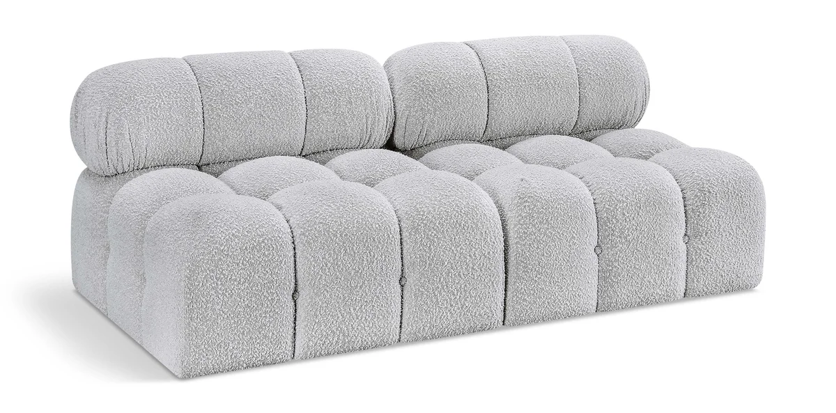 Ames - 2 Seat Modular Armless Sofa - Gray