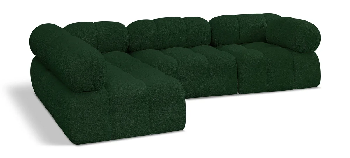 Ames - 4 Piece Modular Sectional - Green