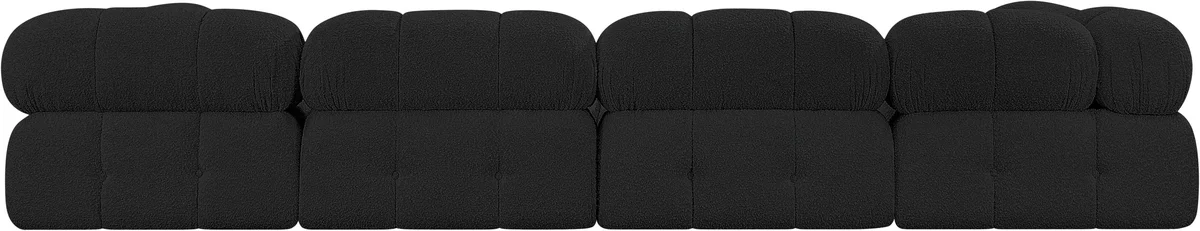 Ames - 5 Piece Modular L-Shaped Sectional - Black - View 2