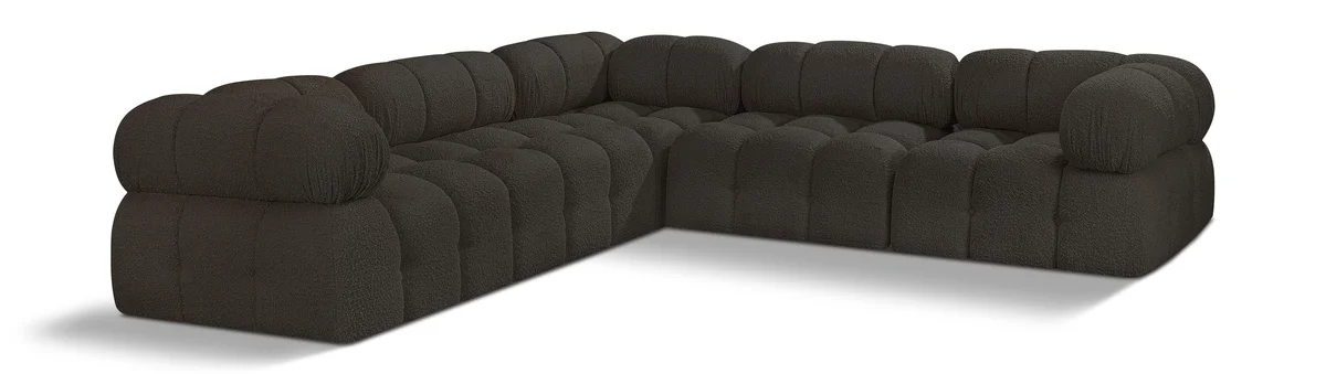 Ames - 5 Piece Modular Sectional - Brown