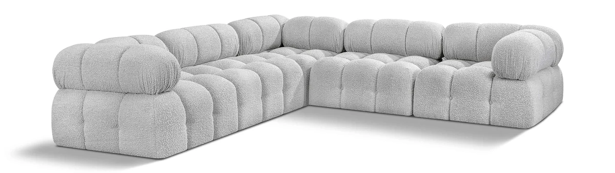 Ames - 5 Piece Modular Sectional - Gray