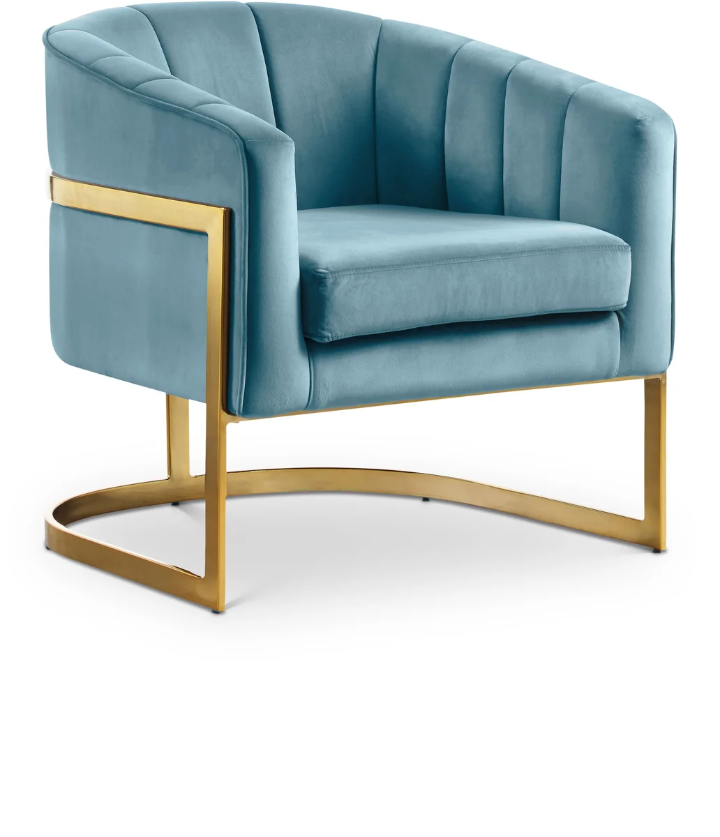 Carter - Accent Chair - Aqua