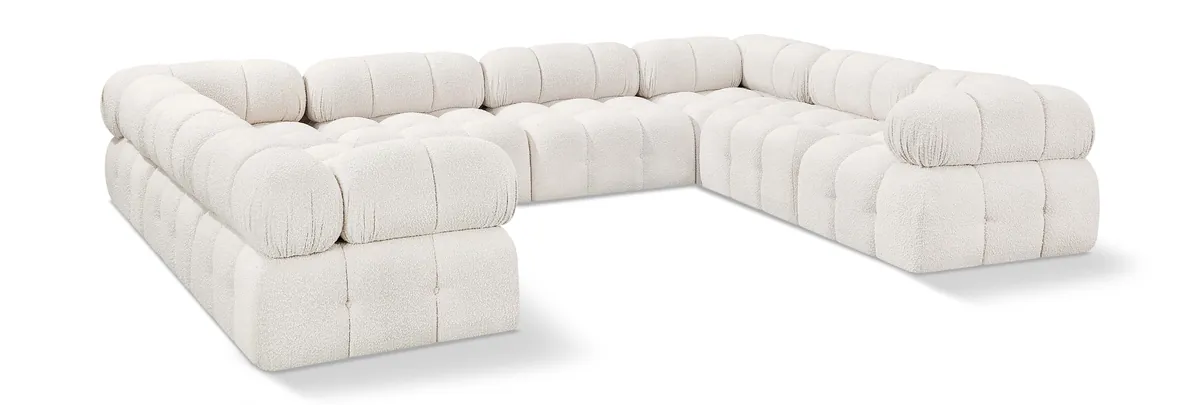 Ames - 8 Piece Modular Sectional - Cream