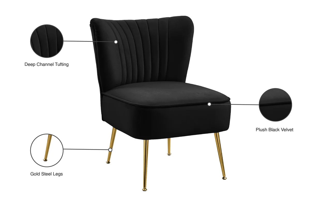 Tess - Accent Chair - Black