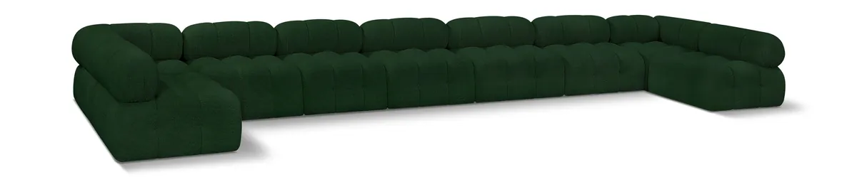 Ames - 9 Piece Modular Sectional - Green