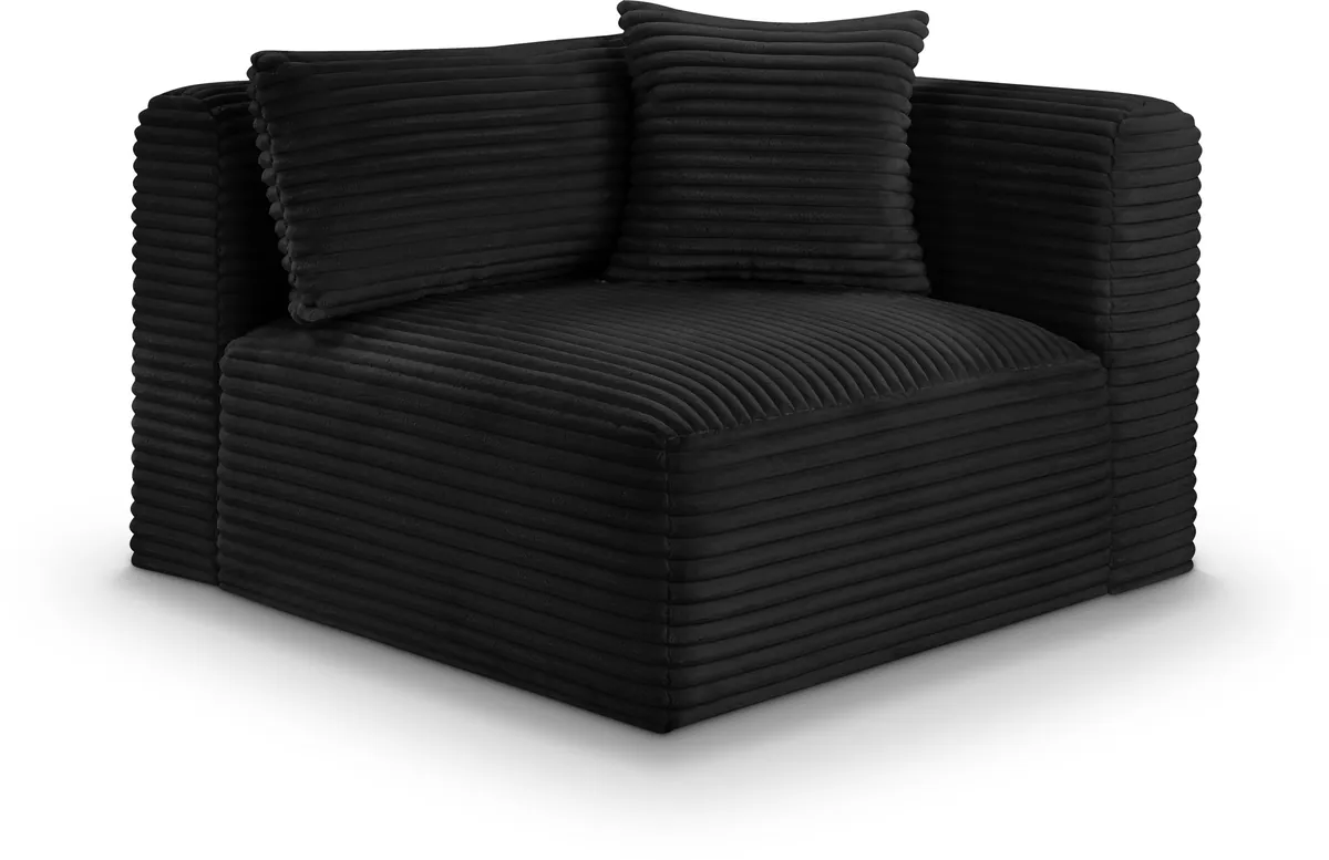 Shaggy - Corner Chair - Black