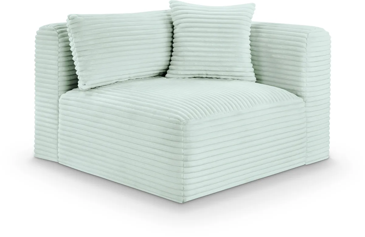 Shaggy - Corner Chair - Mint