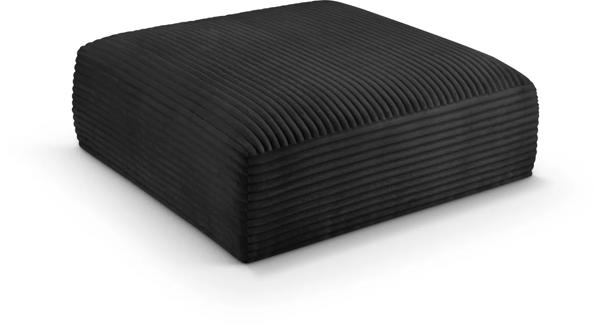 Shaggy - Ottoman - Black