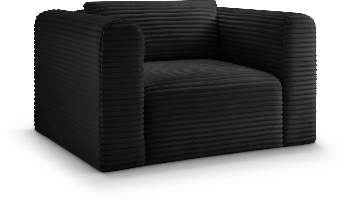 Shaggy - Arm Chair - Black