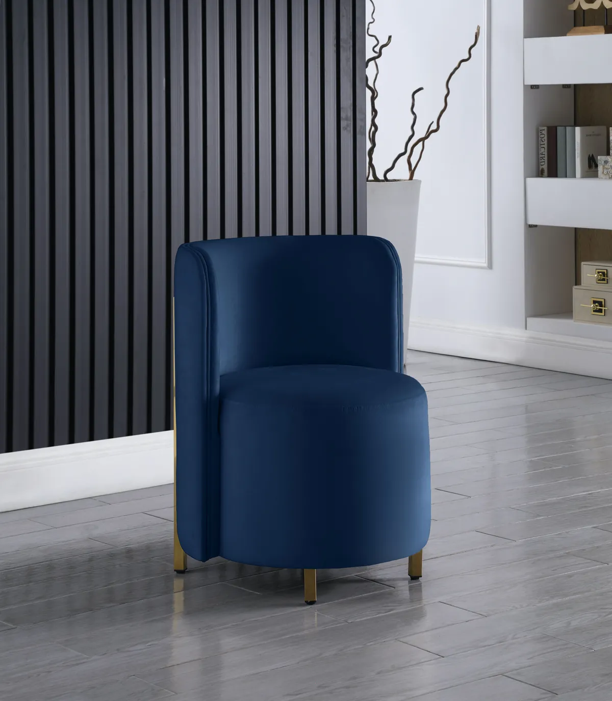 Rotunda - Accent Chair - Navy - View 2