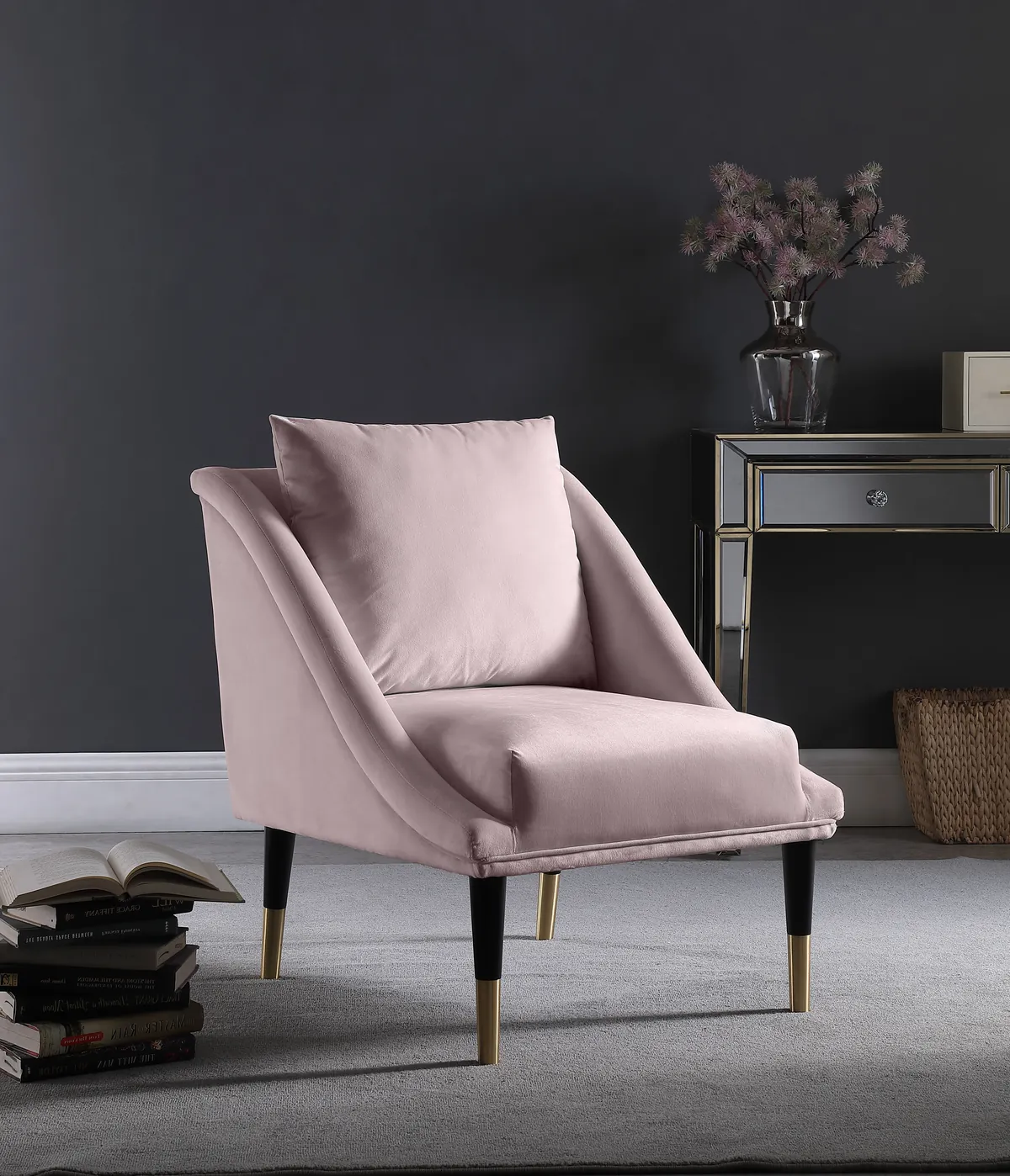 Elegante - Accent Chair - Pink - View 2