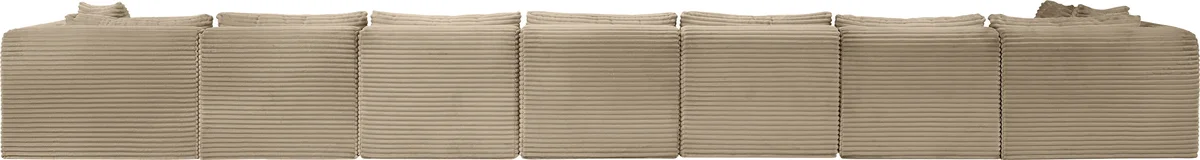 Shaggy - 8 Piece Modular Sectional - Taupe - View 2
