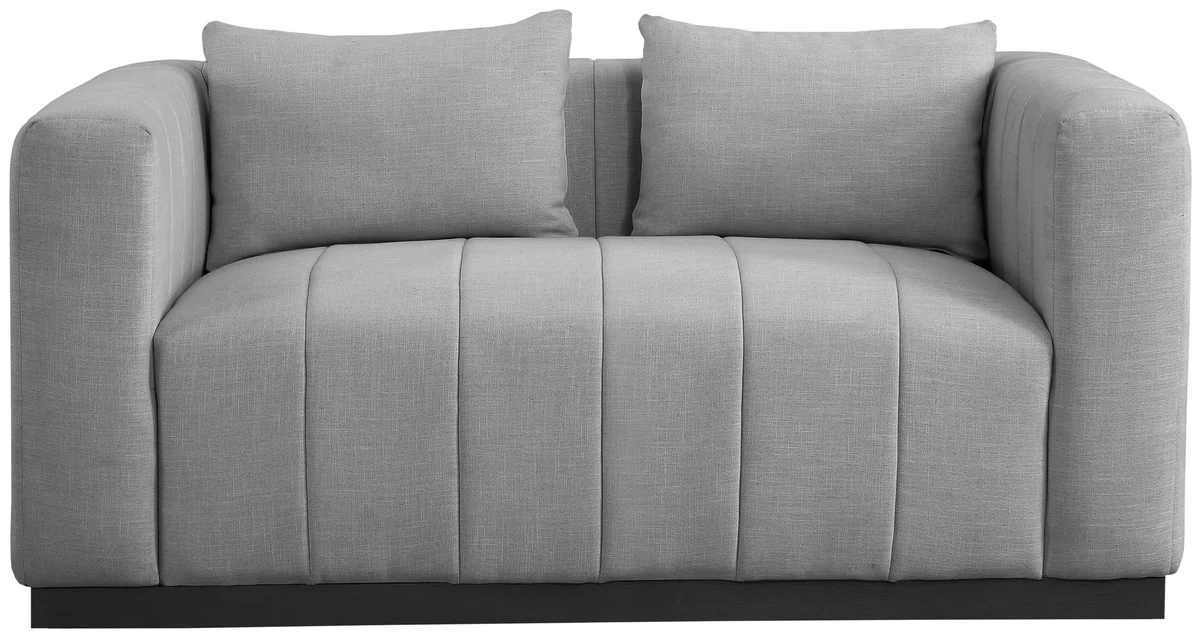 Lucia - Loveseat - Gray - View 2