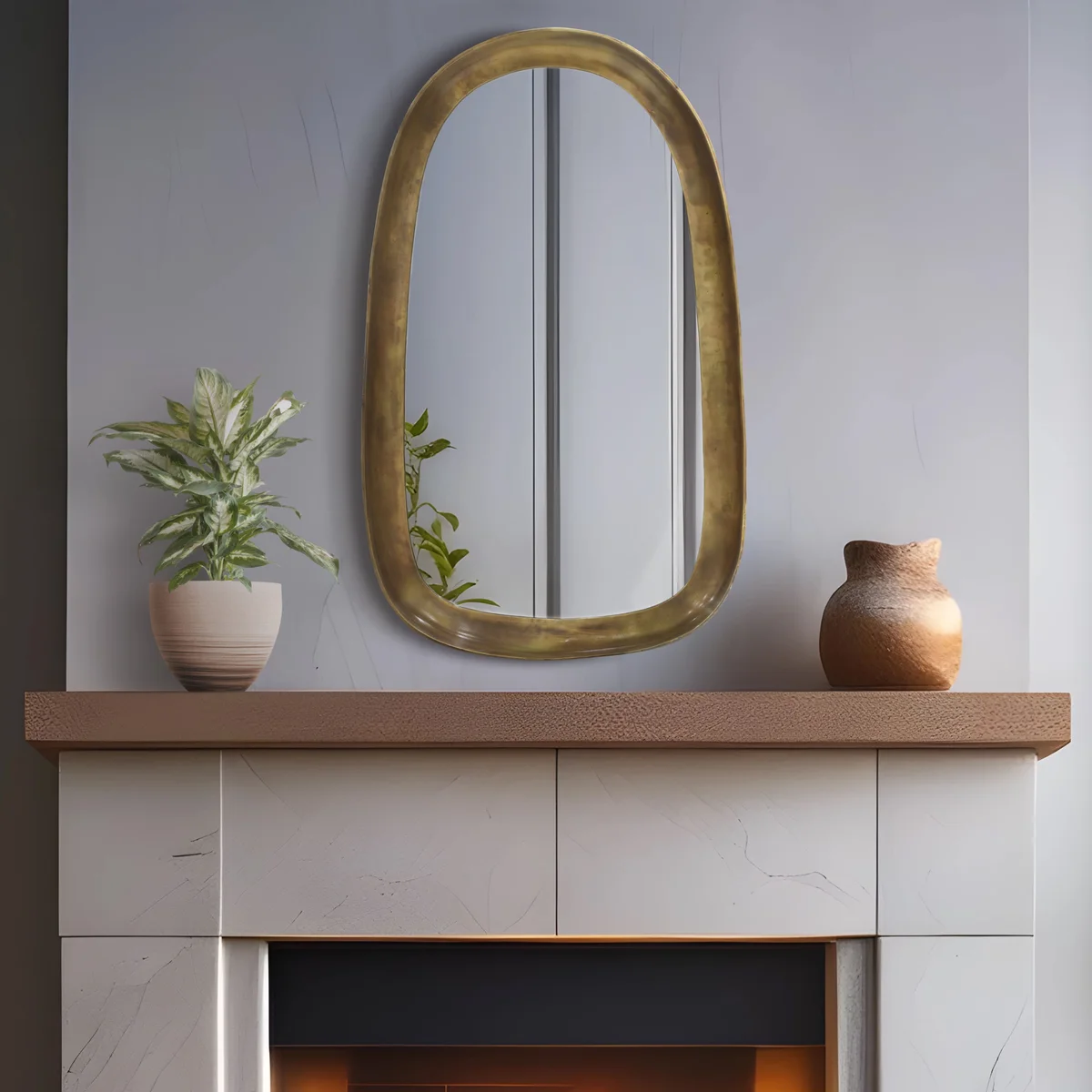 Auberge - Metal Mirror - Brass