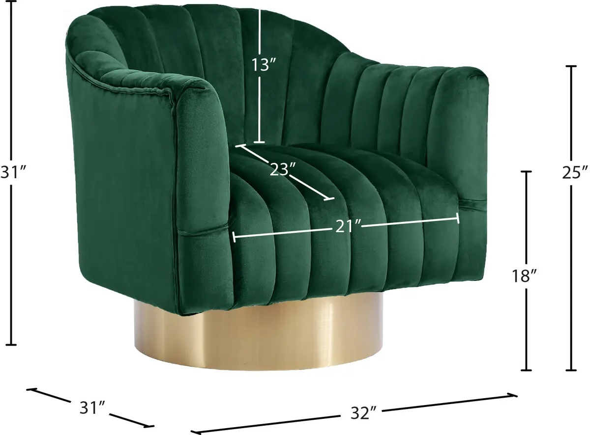 Farrah - Accent Chair - Green