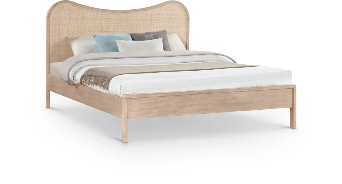 Windsor - Rubberwood Full Bed - Natural