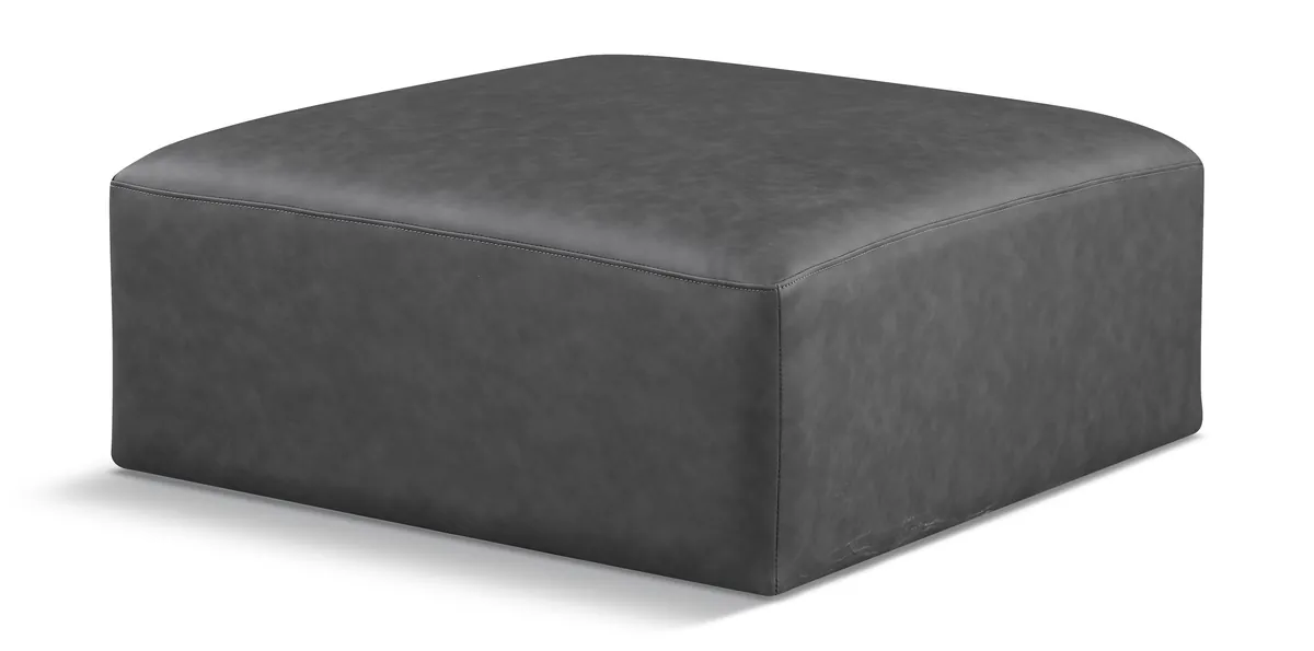 Cube - Ottoman - Charcoal Gray
