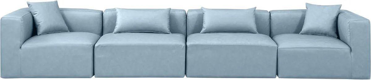 Cube - Modular 4 Seat Sofa - Light Blue
