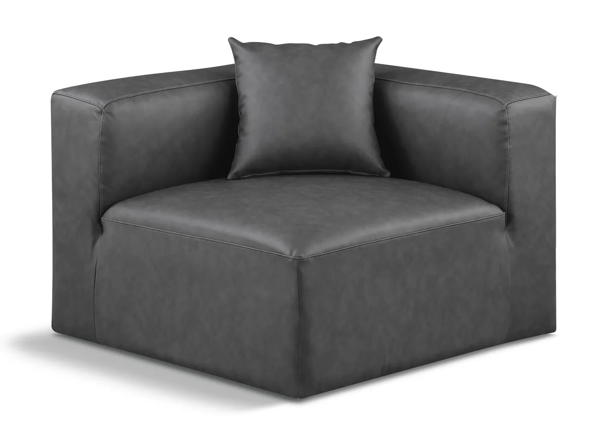 Cube - Corner Chair - Charcoal Gray