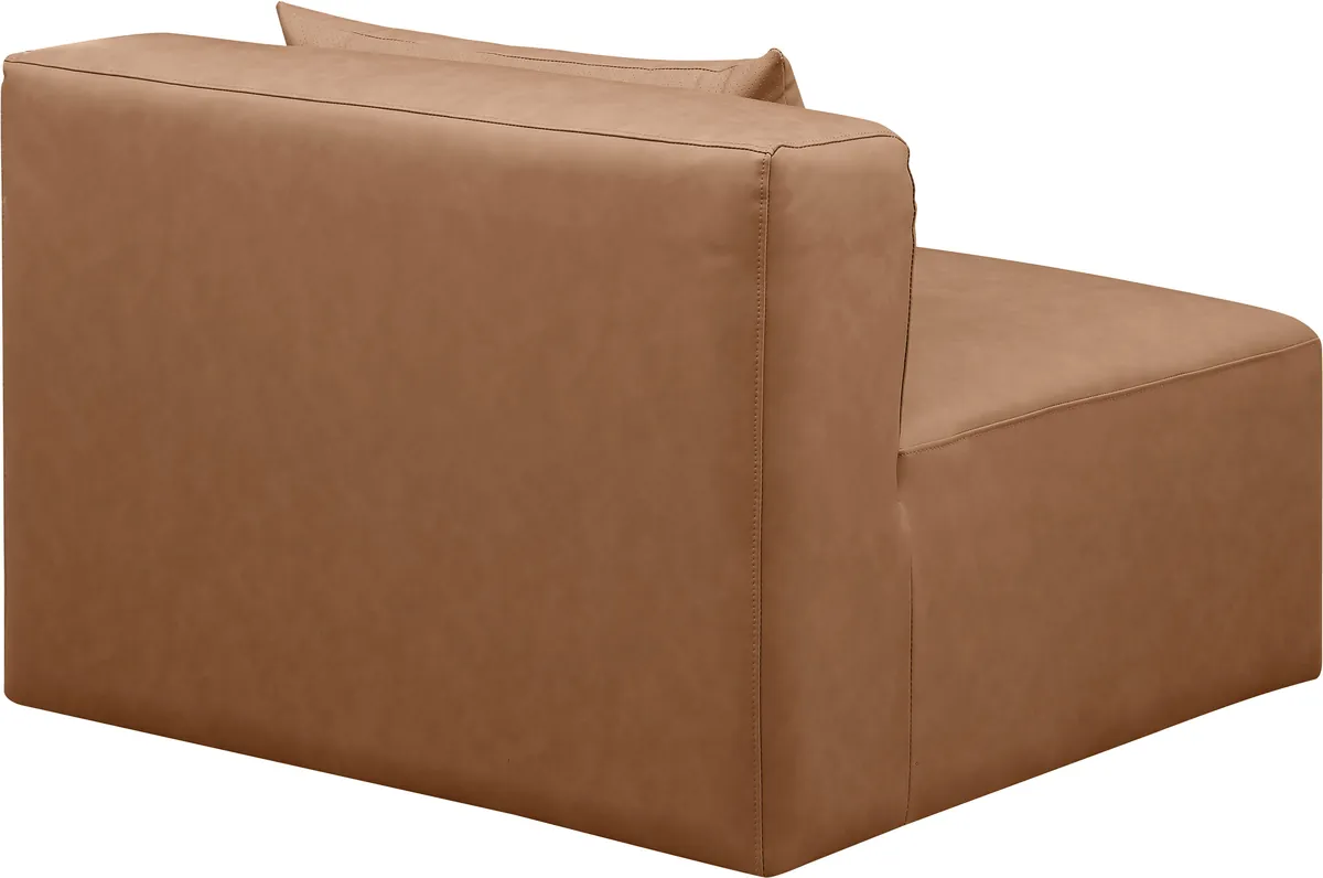 Cube - Armless Chair - Brown - View 2