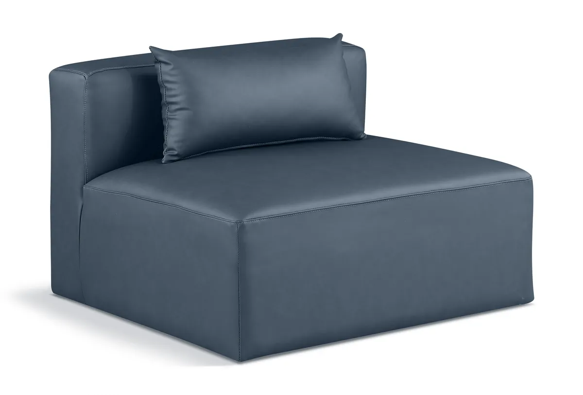 Cube - Armless Chair - Navy Blue