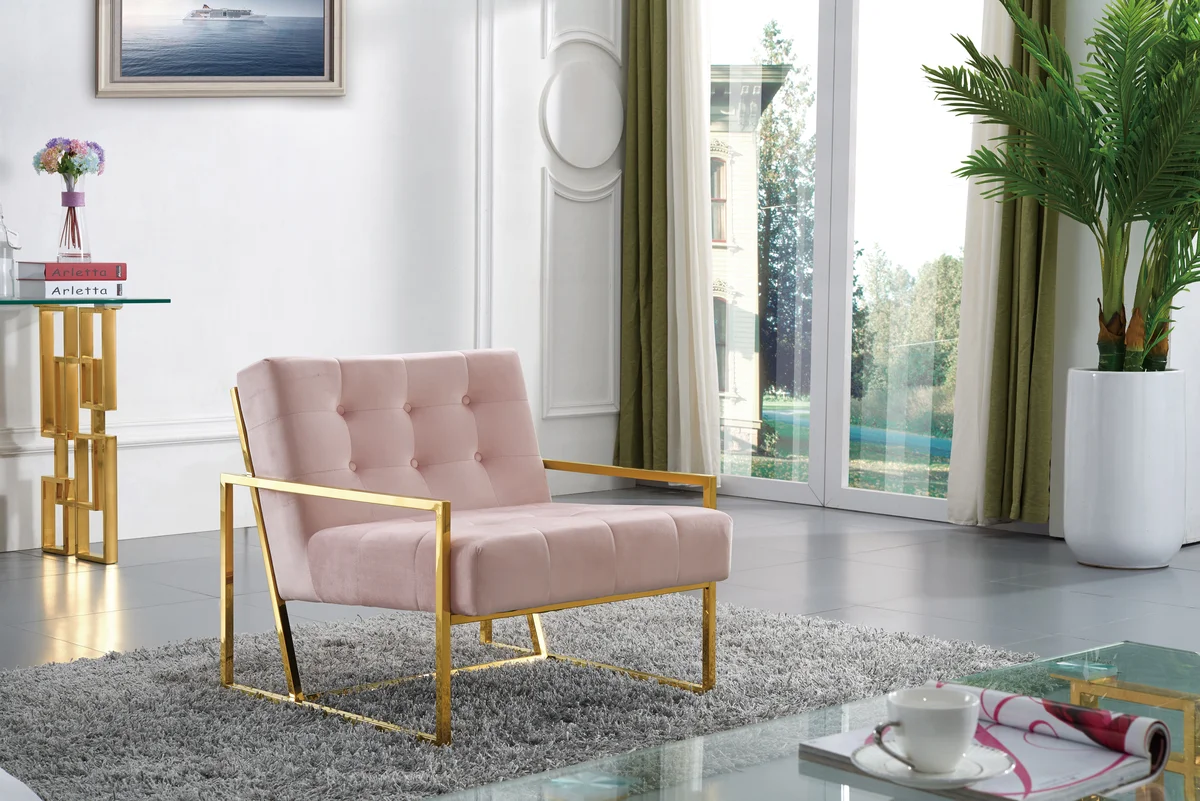 Pierre - Accent Chair - Pink - View 2
