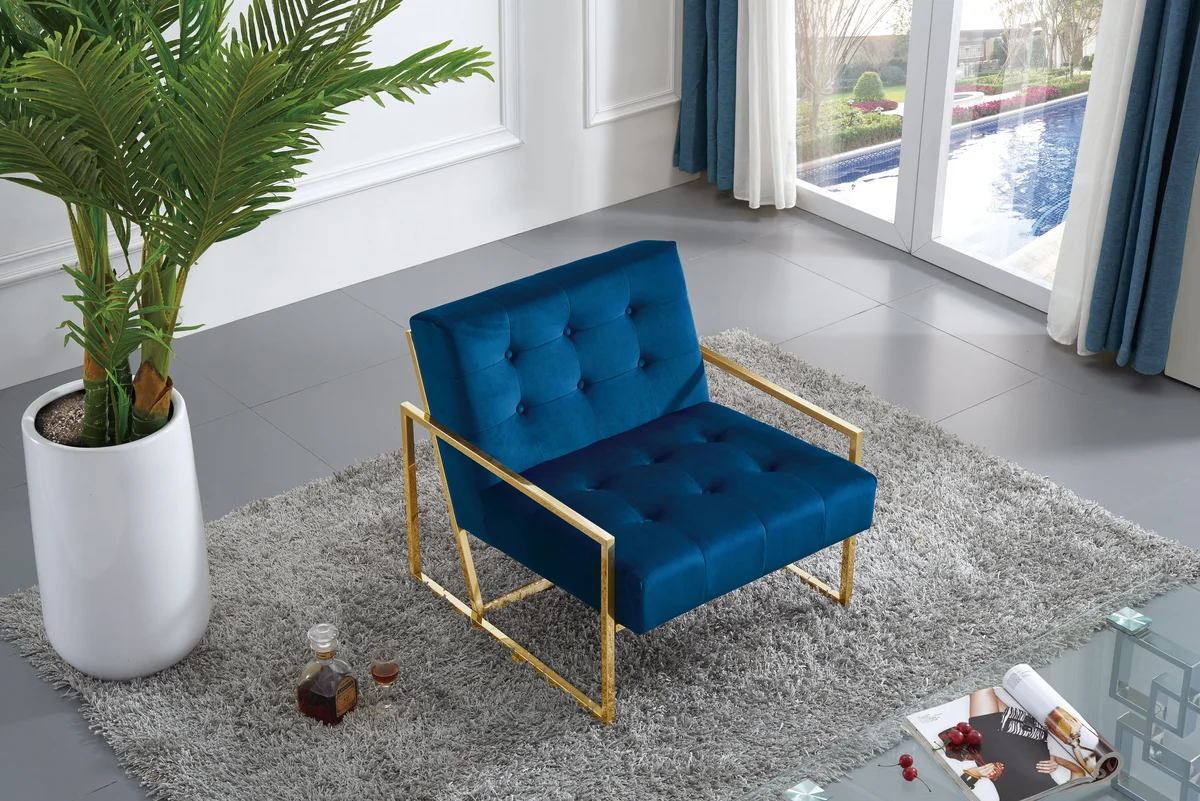 Pierre - Accent Chair - Navy