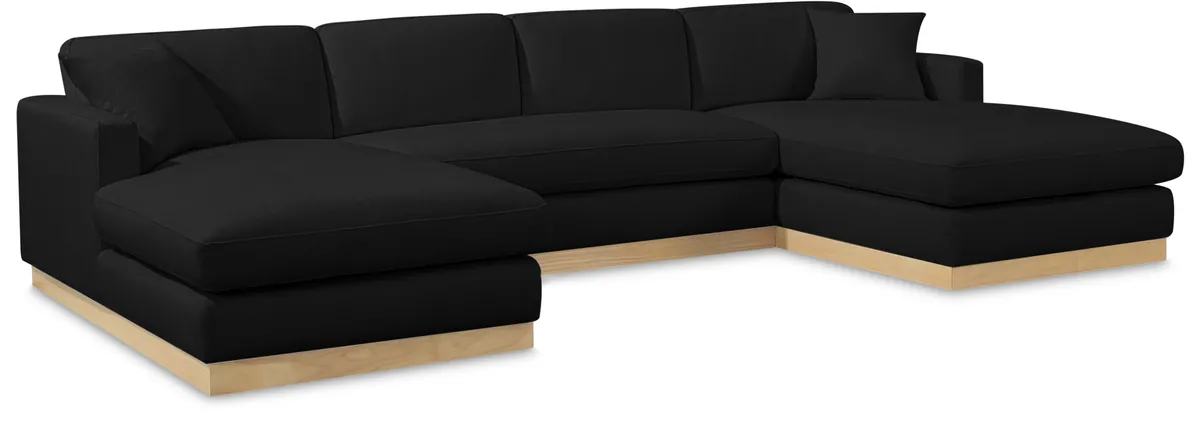 Johanna - 3 Piece Sectional - Black