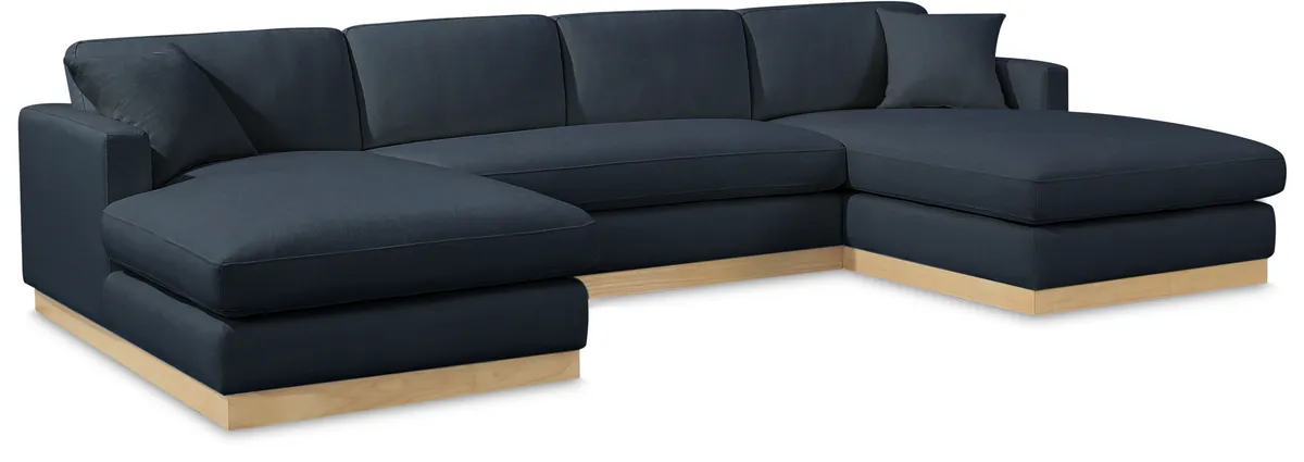 Johanna - 3 Piece Sectional - Navy