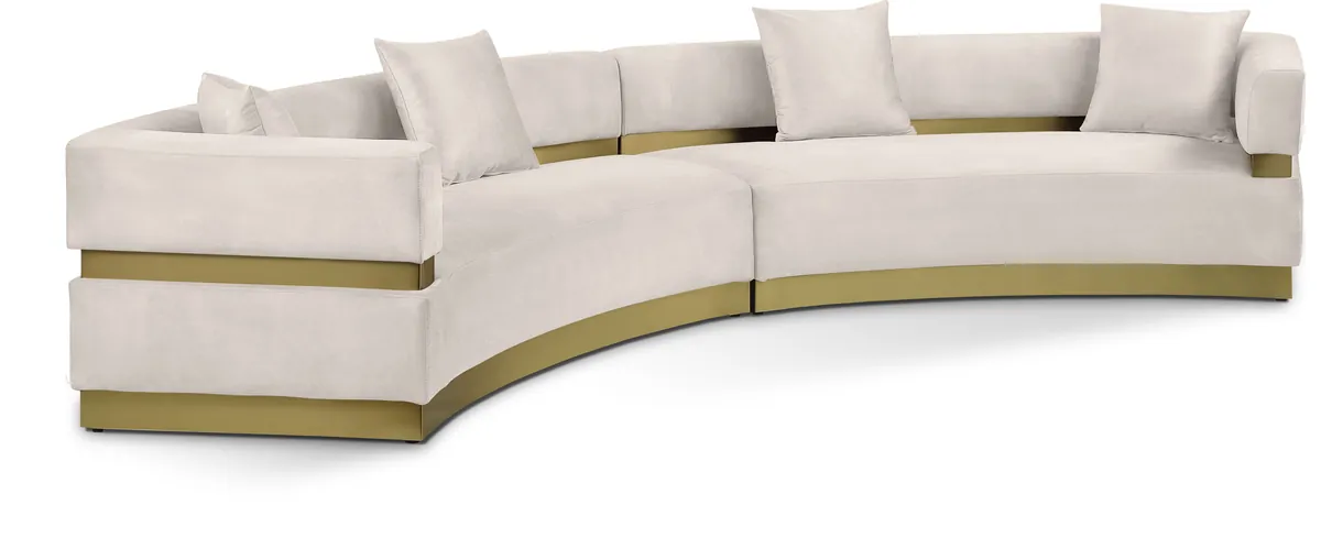 Belsa - 2 Piece Sectional - Cream