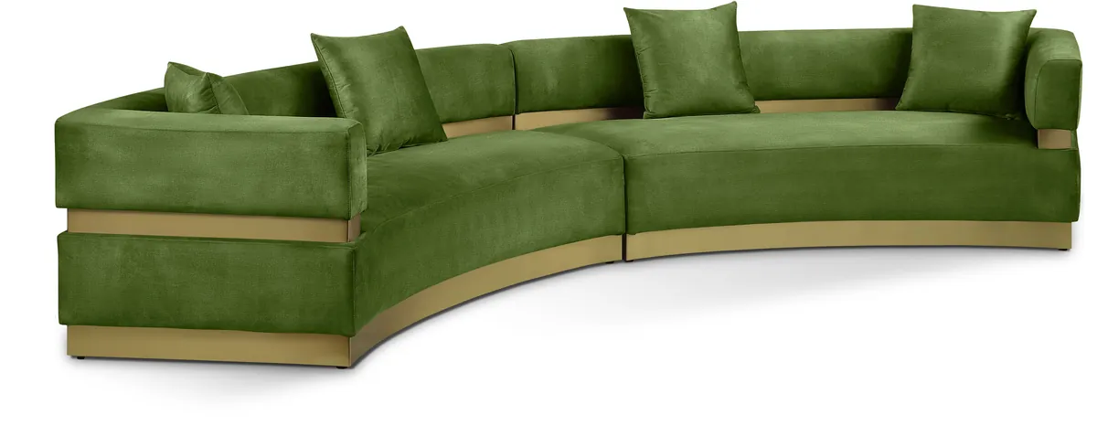 Belsa - 2 Piece Sectional - Olive