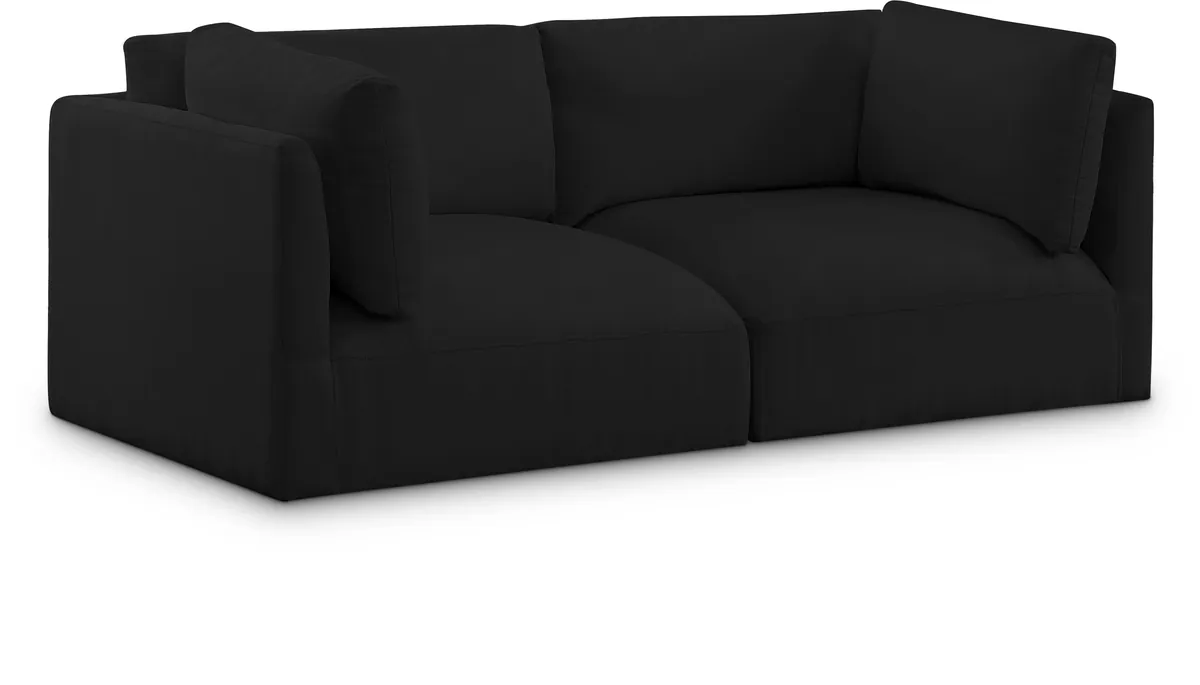 Ease - 2 Seat Modular Sofa - Black