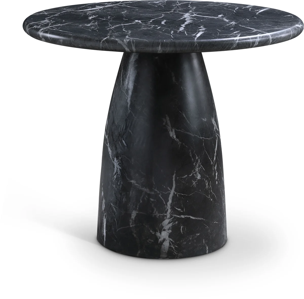 Cosenza - 36" Marble Finish Concrete Dining Table - Black