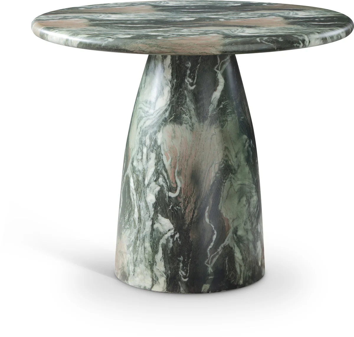 Cosenza - 36" Marble Finish Concrete Dining Table - Green