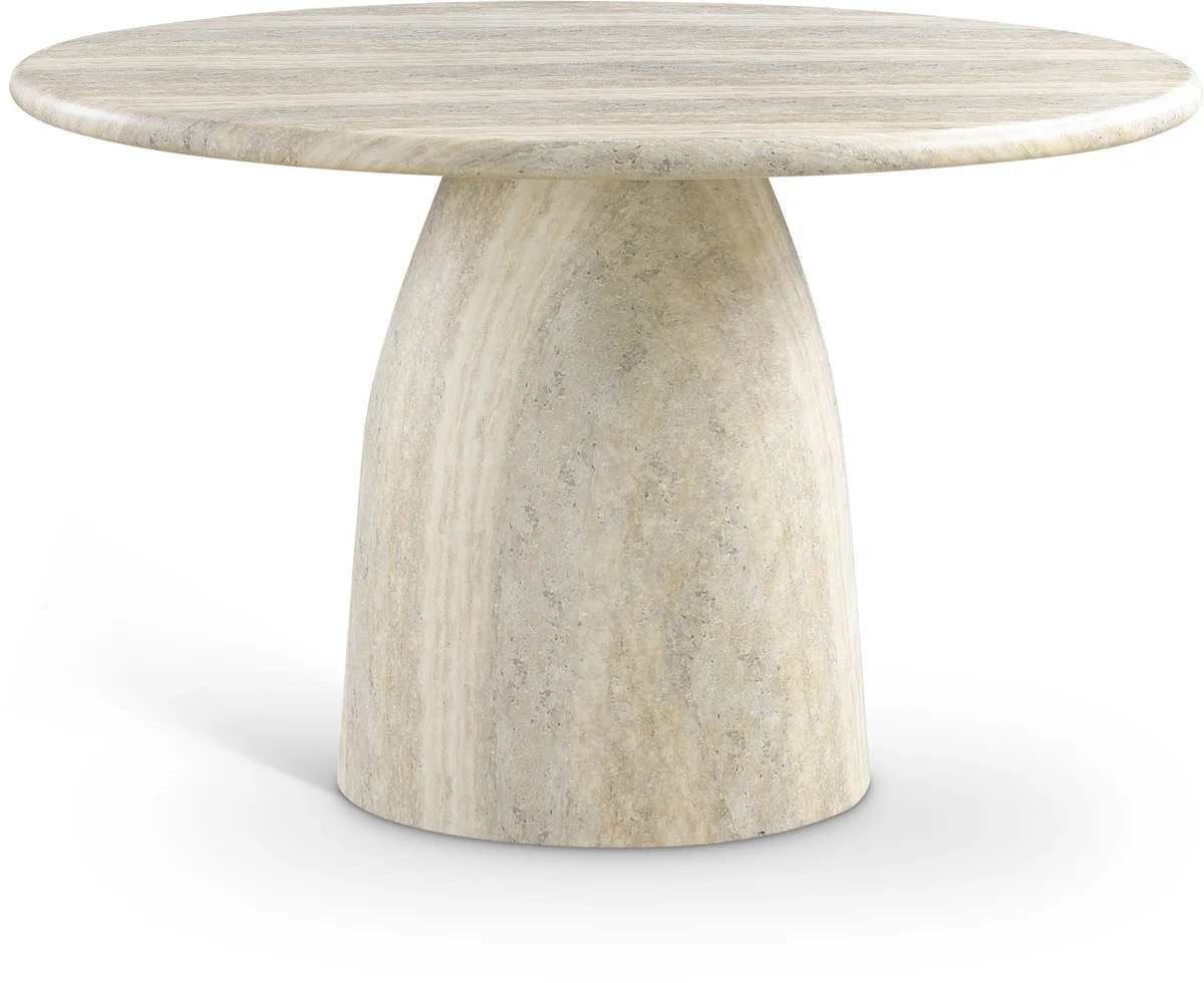Cosenza - 48.5" Concrete Dining Table - Travertine