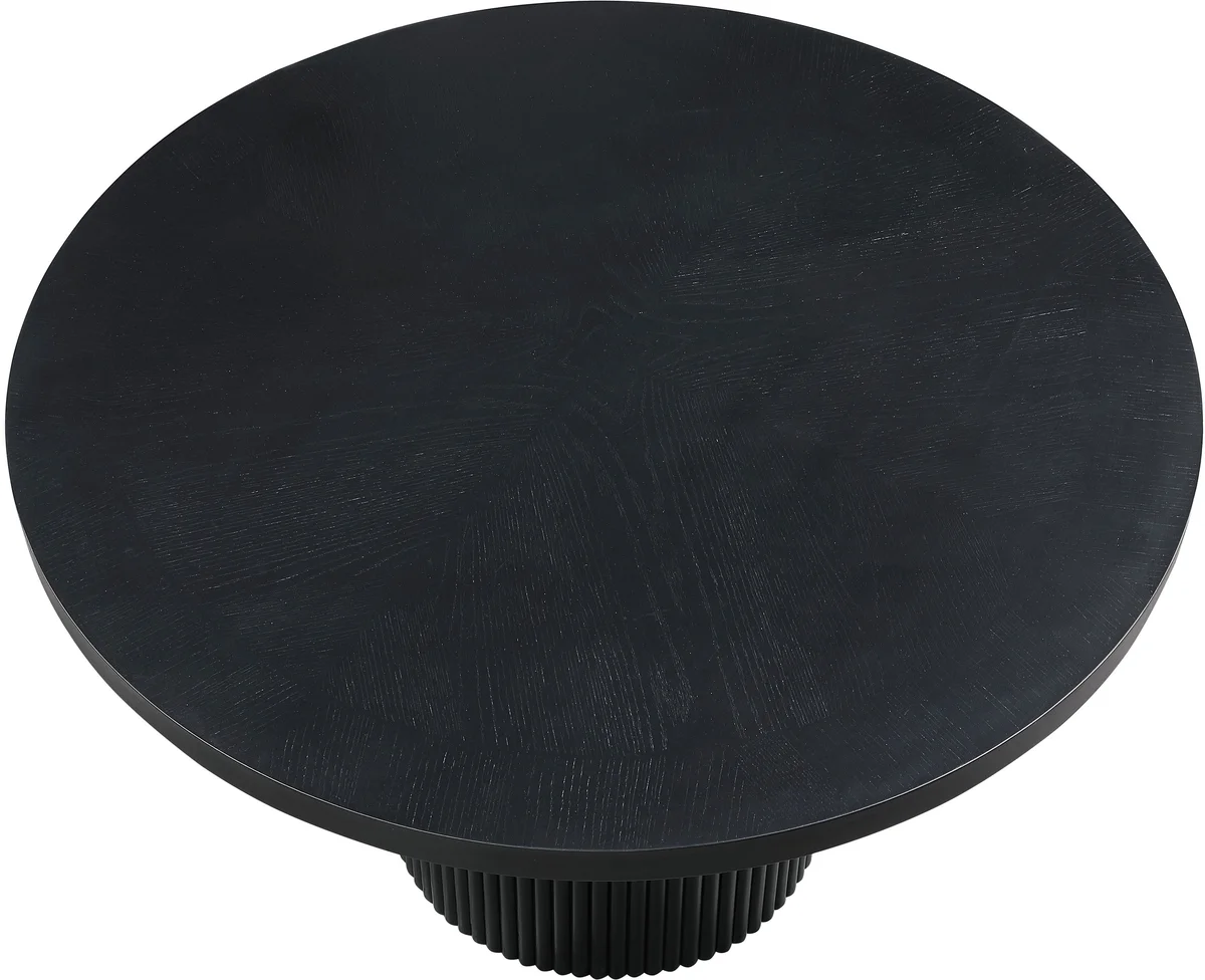 Belinda - Oak Veneer Dining Table - Black - View 2