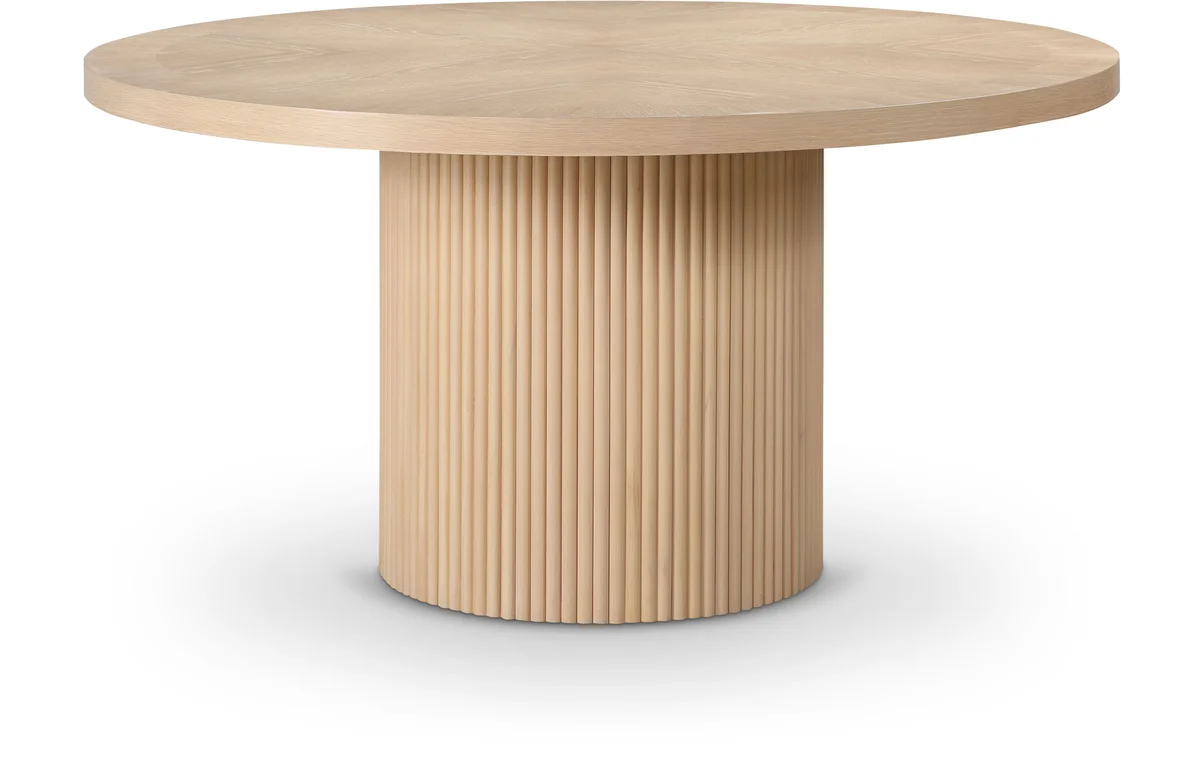 Belinda - Oak Veneer Dining Table - Natural