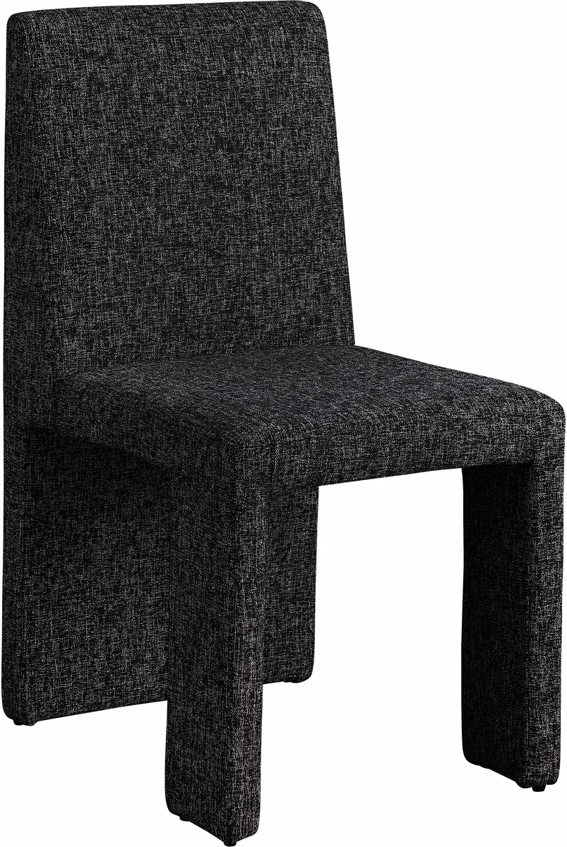Benson - linen Dining Chair (Set of 2) - Black