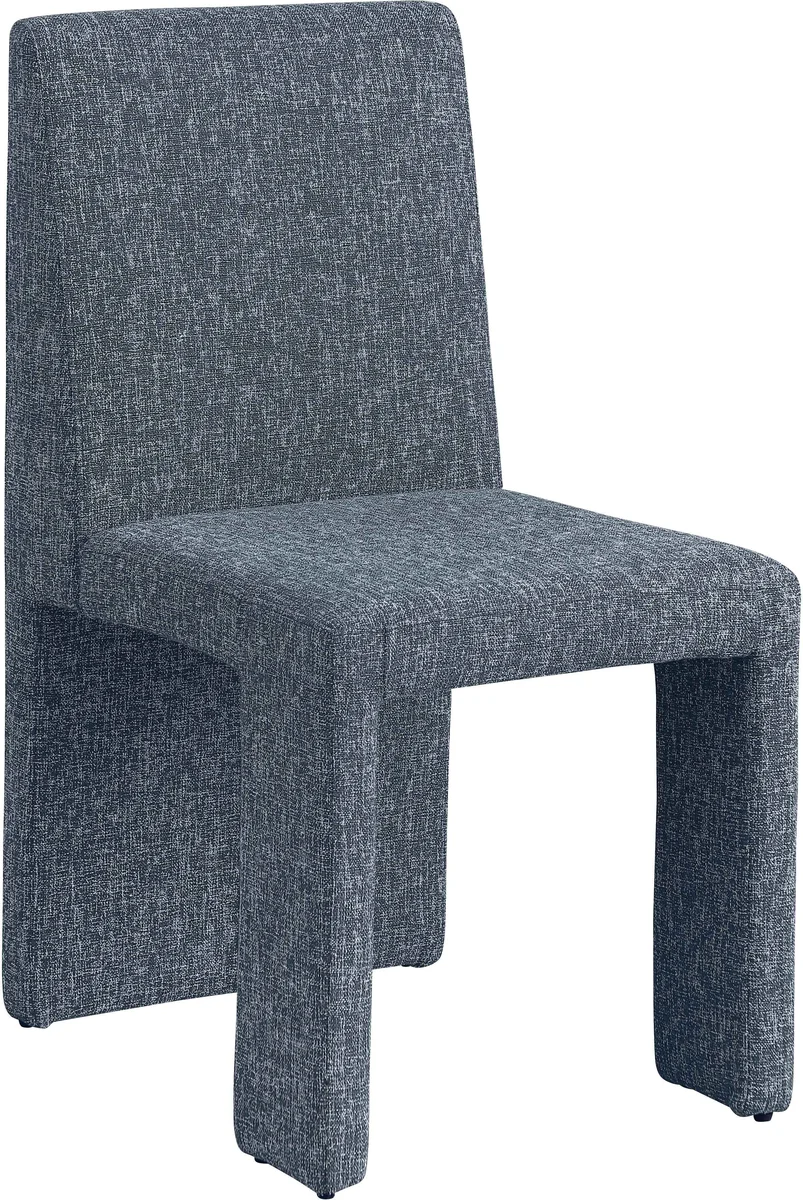 Benson - linen Dining Chair (Set of 2) - Blue