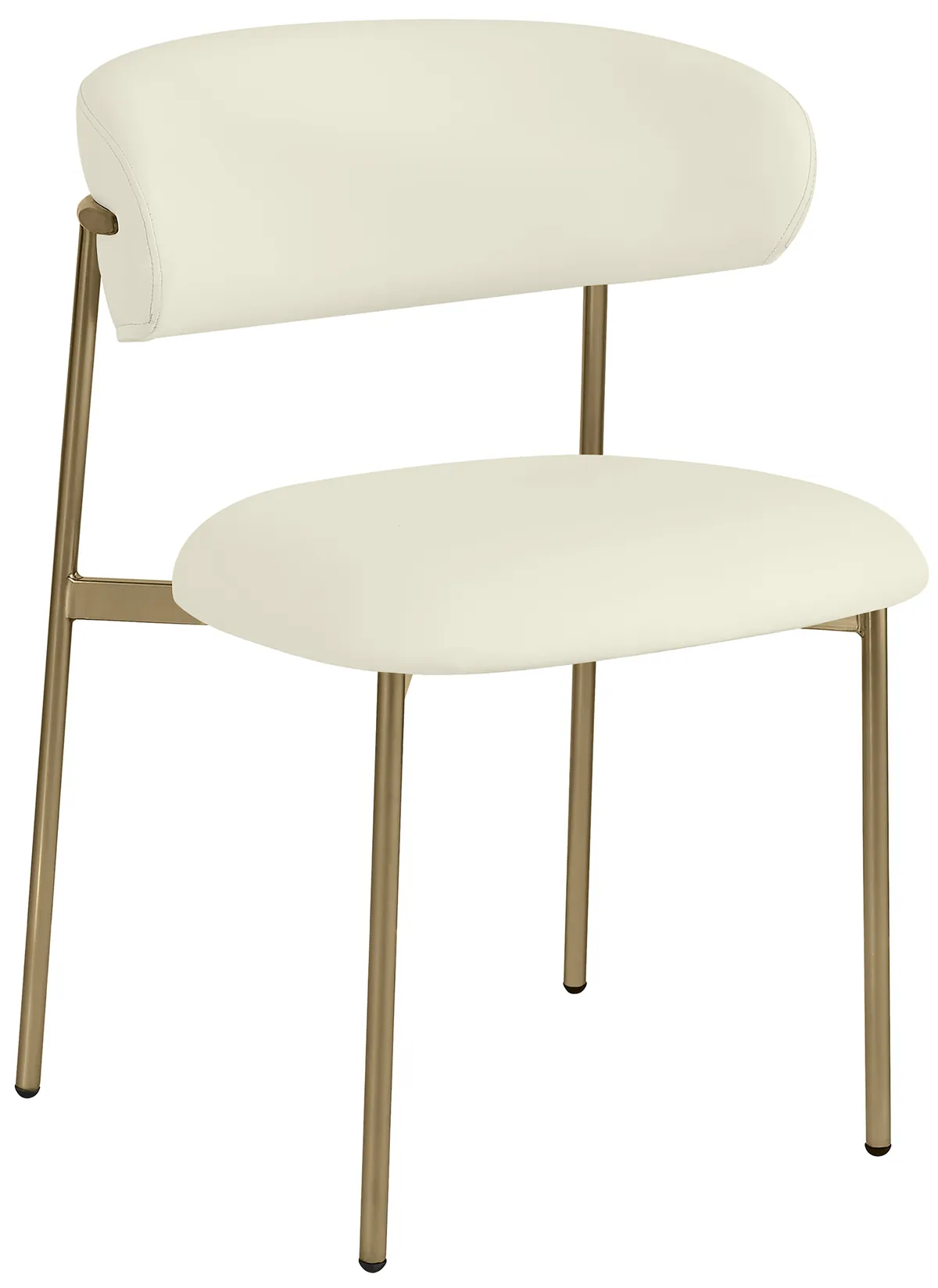Lupita - Faux Leather Dining Chair (Set of 2) - Cream