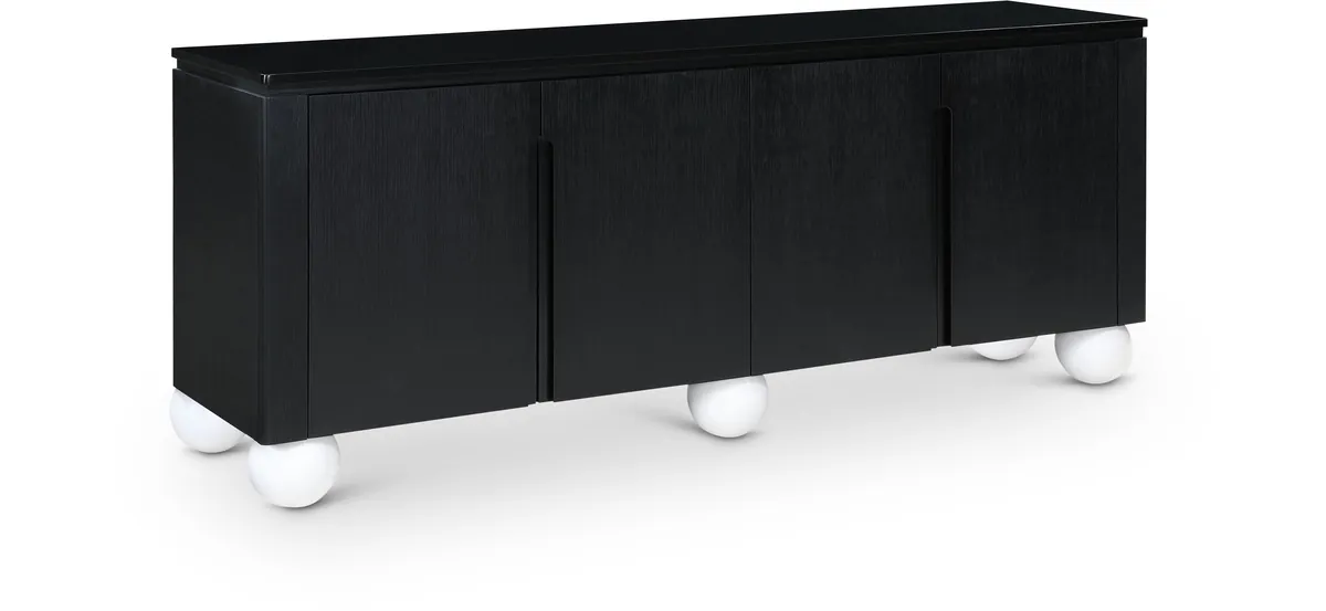 Cardiff - Wood Sideboard / Buffet - Black