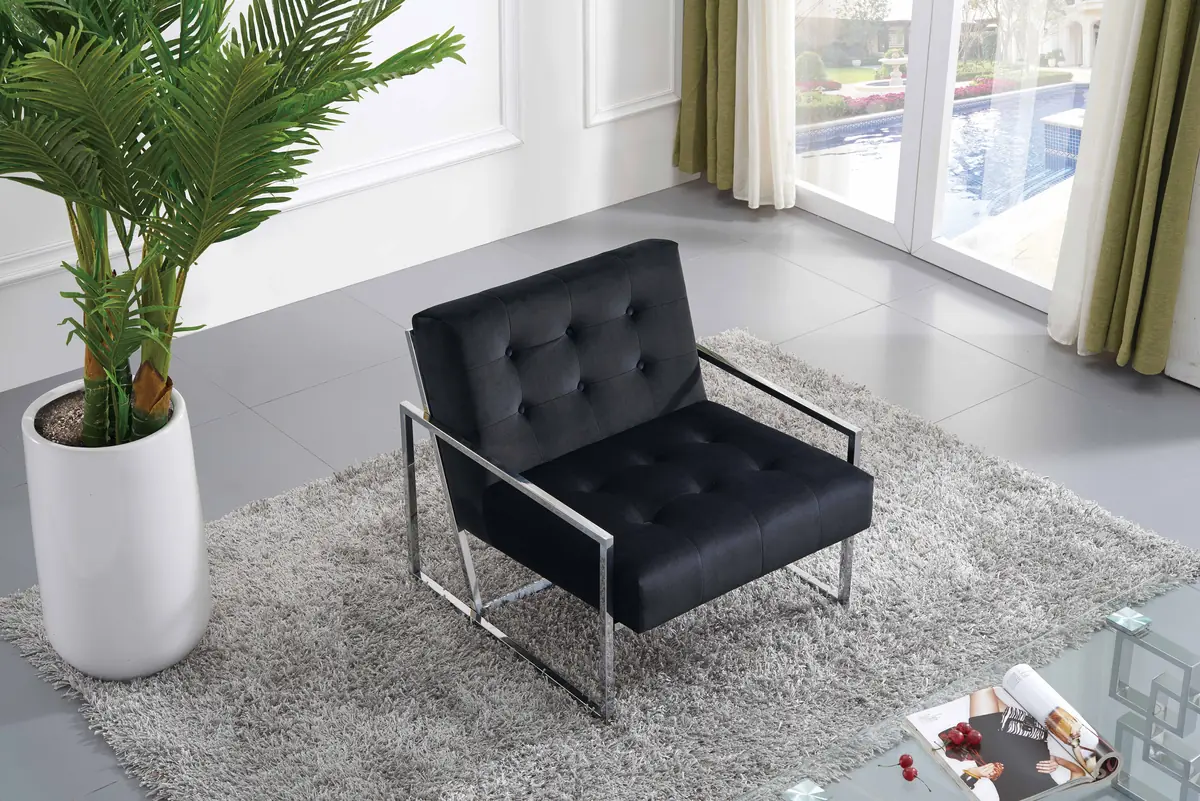 Alexis - Accent Chair - Black