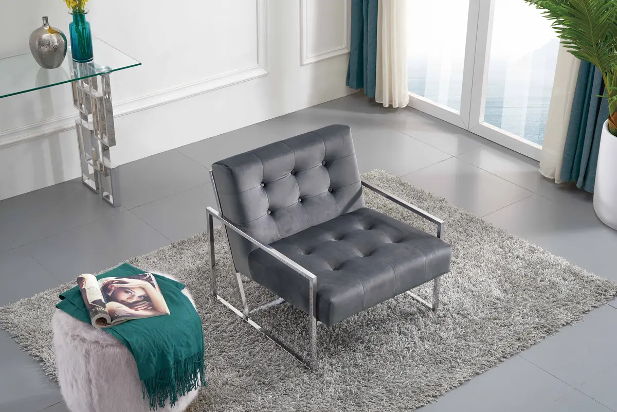 Alexis - Accent Chair - Gray